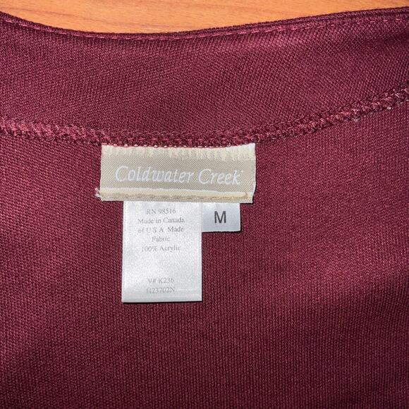 Cold water Creek 2 piece dress wine color medium - Picture 4 of 4